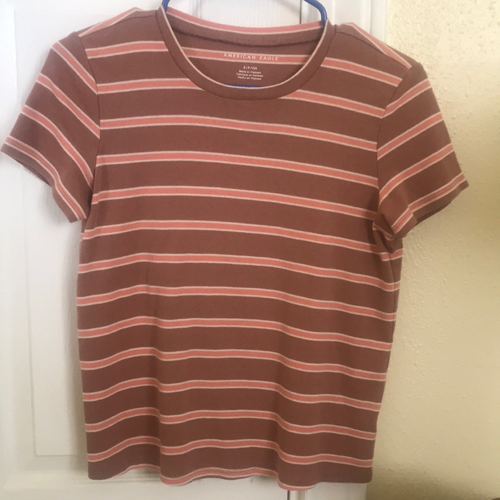 American Eagle striped tee
